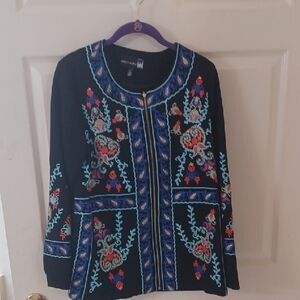Artisan Black Embroidered Jacket